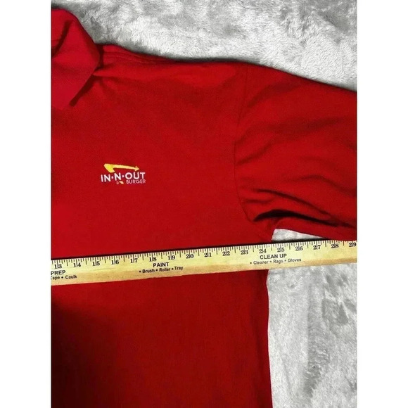 In N Out Burger Men's Red Polo Shirt Fast Food Restaurant Cotton Size XL - Picture 6 of 10